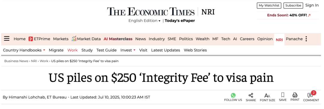 美国限制学生签证有效期+提升签证申请费用