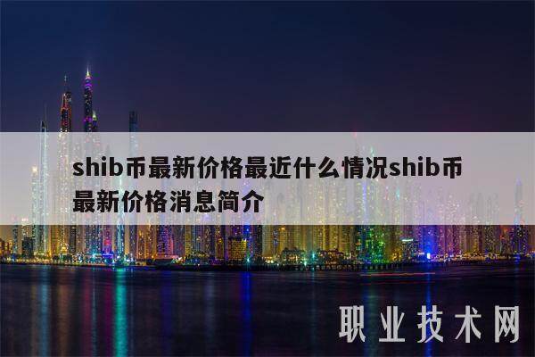 SHIB币最新消息(shib币最新消息和价格)